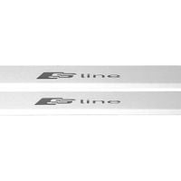 Listwa progowa AUDI A5 B9 SLINE Stal nierdzewna 304 mat z czarnymi literami