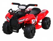 Quad Storm Na Akumulator Dla Dzieci Czerwony + Silnik 25W + Mp3 Usb + Led