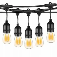 GIRLANDA świetlna Ogrodowa LED 1W 15m 30xE27