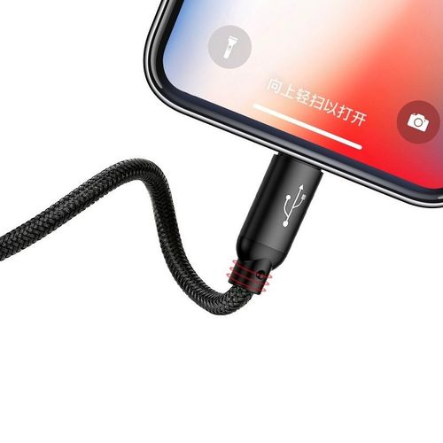 Kabel USB Baseus 3w1 USB-C / Lightning / Micro 3A 1.2m (czarny) na Arena.pl