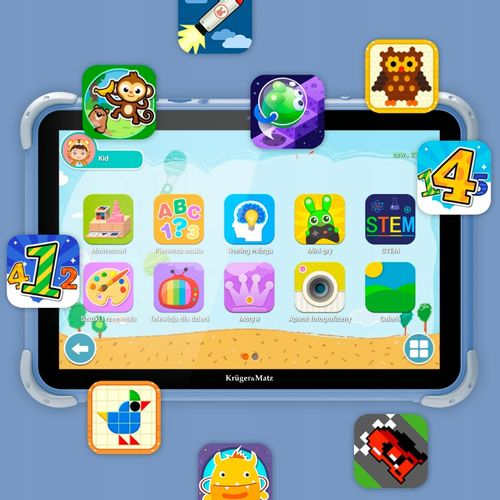 TABLET DZIECIĘCY 10 cal 4 GB pamięć 64 GB WiFi BT aparat Android dla DZIECI na Arena.pl