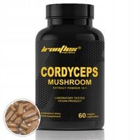 IRONFLEX CORDYCEPS 600mg 60 kaps KORDYCEPS EKSTRAKT 10:1 GRZYBY ODPORNOŚĆ