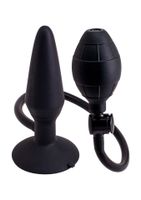 inflatable butt plug m black
