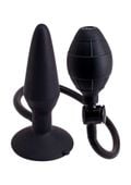 inflatable butt plug m black