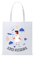 Dla Kucharza Kucharki Torba Eco Biała Shopper Z Nadrukiem Ze Zdjęciem