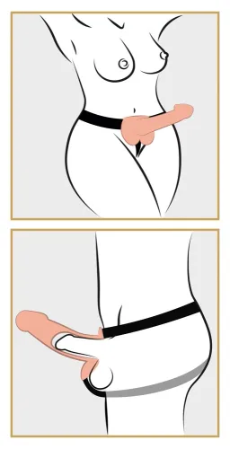 pipedream fetish fantasy series pas intymny z anatomiczną nakładką na Arena.pl