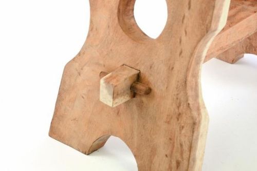 Stołek, taboret z drewna Suar na Arena.pl