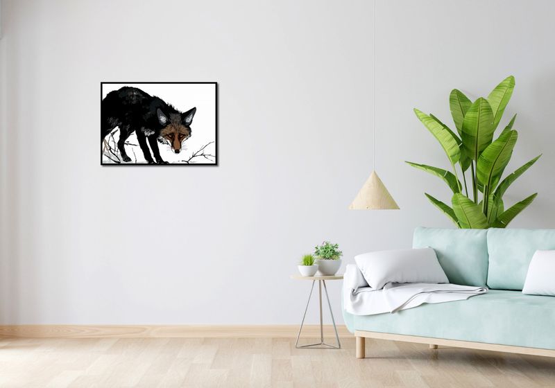 Plakat 70x50cm Nieufny Lis zdjęcie 4