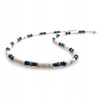 Naszyjnik męski z 3 naturalnych kamieni