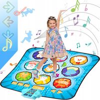 DUŻA MATA MUZYCZNA DO TAŃCA DLA DZIECI MA 8 WBUDOWANYCH UTWORÓW MUZYCZNYCH