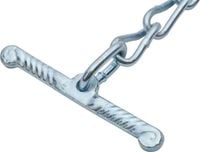 Łańcuch do obroży dla cieląt z krętlikiem, 60 cm x 5 mm, Kerbl