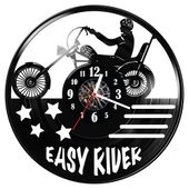 Zegar ścienny z płyty winylowej Easy rider 365.14