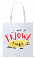 Torba Biała Eco Shopper Dla Szwagra Prezent Z Nadrukiem Ze Zdjęciem