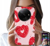 ETUI DO XIAOMI REDMI A3 - KOBIECE, MODNE WZORY XOXO SERCE + SZKŁO