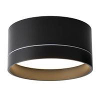 Łazienkowa LAMPA sufitowa TOSA 8060 Shilo metalowa OPRAWA okrągły plafon IP44 czarny