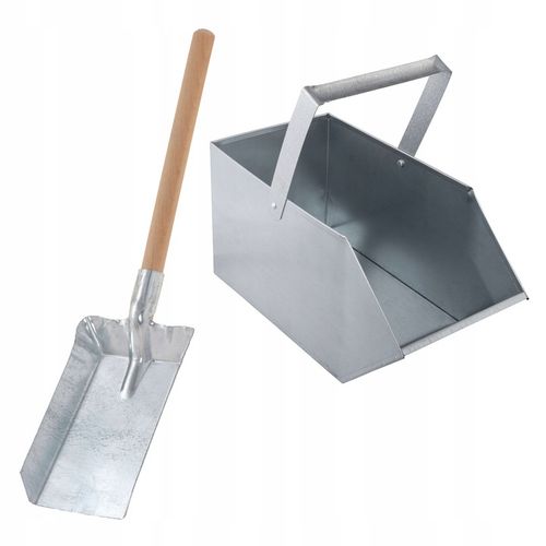 WĘGLARKA POJEMNIK NA WĘGIEL POPIÓŁ OCYNK DUŻA + Łopatka do węgla na Arena.pl