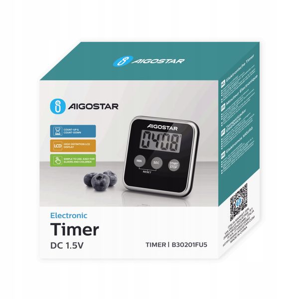 Aigostar Minutnik Timer Kuchenny 0.03W zdjęcie 2