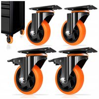 KÓŁKA JEZDNE KÓŁEK 100MM OBROTOWE Z HAMULCEM KOŁA TRANSPORTOWE do 500