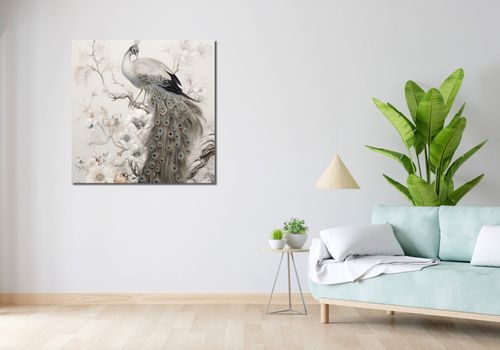 Obraz 90x90cm Pawia Gracja na Arena.pl