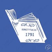 Dekoracja Szkolna - Konstytucja 3 Maja - Księga - KONSTYTUCJA - 71 x 60 cm