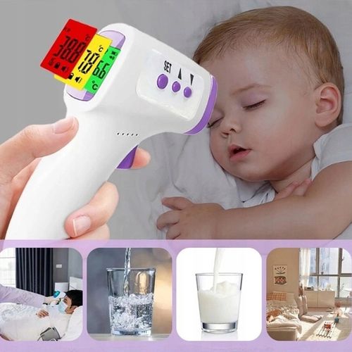 TERMOMETR BEZDOTYKOWY NA PODCZERWIEŃ LCD DLA DZIECI I DOROSŁYCH DOKŁADNY na Arena.pl