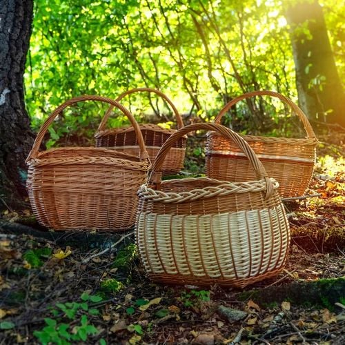 KOSZ WIKLINOWY KOSZYK NA GRZYBY ZAKUPY PIKNIK OWOCE Z WIKLINY DUŻY EKO na Arena.pl