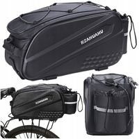 WODOODPORNA SAKWA ROWEROWA NA BAGAŻNIK POJEMNA TORBA Z ODBLASKAMI 10L