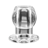 perfect fit double tunnel plug large clear - anatomiczna podwojna zatyczka