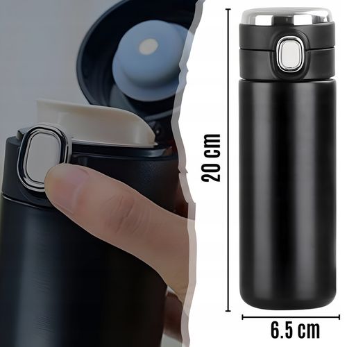 KUBEK TERMICZNY TERMOS Z USTNIKIEM NA KAWĘ HERBATĘ DO SAMOCHODU 420 ML LED na Arena.pl