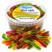 Żelki Vangusto w kubku 400g Węże