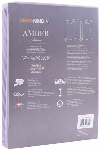 FITTED/AMBER/LILA/100-120x200+30 na Arena.pl