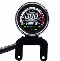 LICZNIK CYFROWY OBROTOMIERZ 12000RPM LCD LED OKRĄGŁY 9,5cm MOTOCYKL QUAD