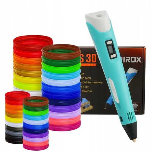 Długopis 3D Drukarka Zestaw + Wkłady 100m PLA Filament 4 KOLORY DO WYBORU na Arena.pl