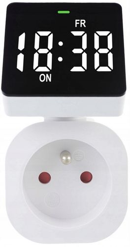 PROGRAMATOR CZASOWY TIMER CYFROWY 8 PROGRAMÓW 3680W EKRAN LCD 16A IP20 na Arena.pl