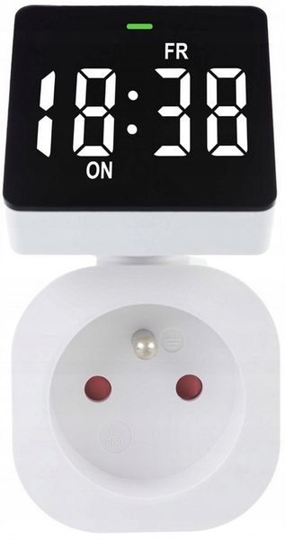 PROGRAMATOR CZASOWY TIMER CYFROWY 8 PROGRAMÓW 3680W EKRAN LCD 16A IP20 zdjęcie 8