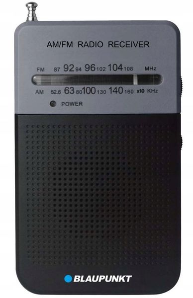 RADIO KIESZONKOWE PRZENOŚNE NA BATERIE AM/FM PR3BK zdjęcie 1