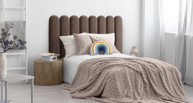 PANELE TAPICEROWANE PŁOTEK BRĄZOWY NA ŚCIANĘ DLA DZIECI 80cm x 30cm zdjęcie 6