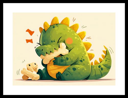 Plakat 35x25cm Uroczy Dinozaur na Arena.pl