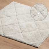 Dywanik łazienkowy bawełniany z kryształkami CHIC 60X90 kremowy