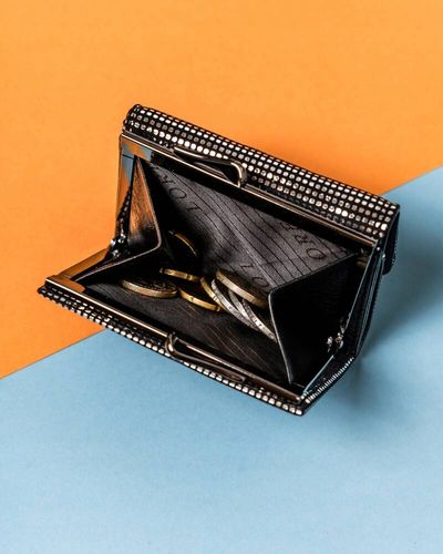 mały, skórzany portfel damski na zatrzask i bigiel - lorenti na Arena.pl