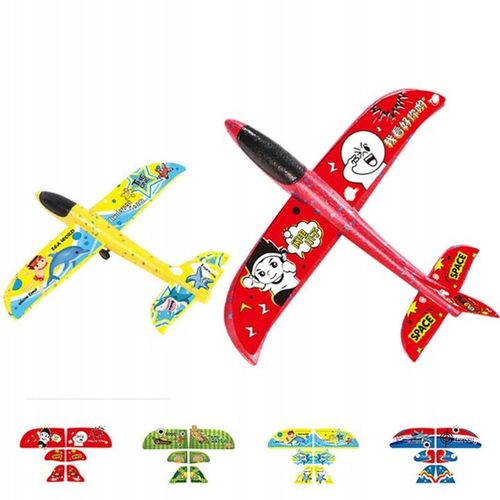 Samolot Styropianowy Wyrzutnia Duzy 35x32cm - Idealny prezent dla dzieci na Arena.pl