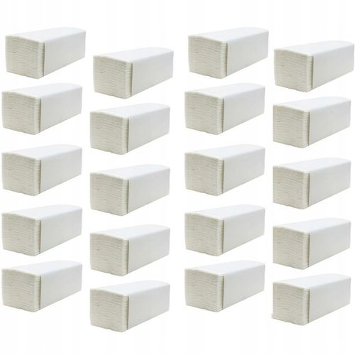 Ręcznik Papierowy ZZ BIAŁY GRUBY CELULOZA 3000 LISTKÓW na Arena.pl