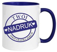 Kubek z nadrukiem zdjęcie grafika tekst logo prezent reklama Twój PROJEKT