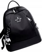 Czarny miejski Plecak elegancki wodoodporny unisex  T43