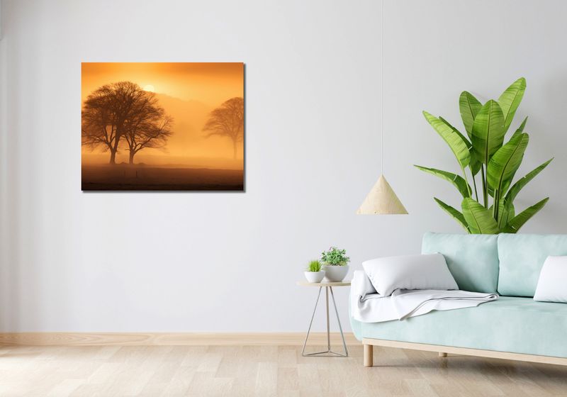 Obraz 90x70cm Zmierzch nad Polanami zdjęcie 2