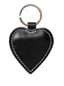 skórzany brelok - serce hg010 black