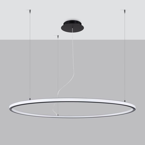 Żyrandol RISA 120 czarny LED 3000K zdjęcie 2