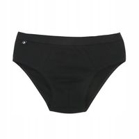 Slipy Majtki Bawełna Męskie Klasyczne Czarne Gładkie 1 SZTUKA MORAJ 3XL