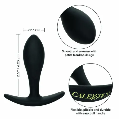 calexotics boundless slim plug silikonowy model smukły 7,5x2 cm czarny na Arena.pl