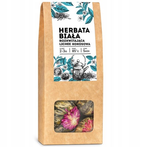 Herbata kwitnąca Lichee kokosowa 8 szt zdjęcie 1